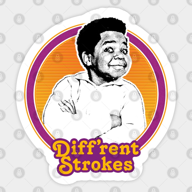 Diff'rent Strokes  // Retro 80s Aesthetic Fan Design Sticker by DankFutura